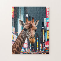 Giraffe på Times Square