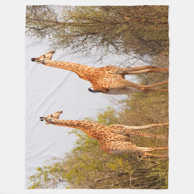 Giraffe Pair Fleecefilt (Framsidan)