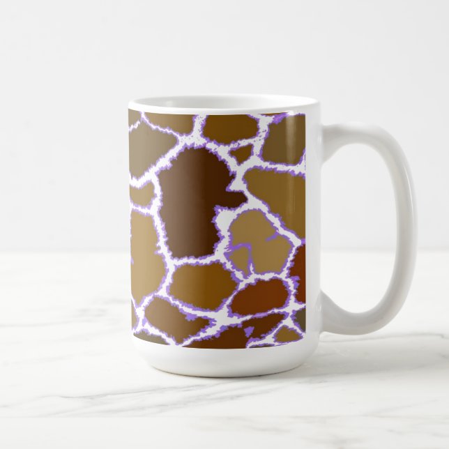 Giraffe Päls Mönster med flera Färgader Kaffemugg (Höger)