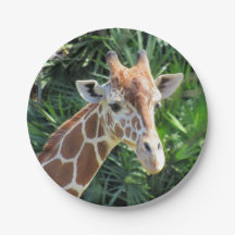 Giraffe Papper Plate