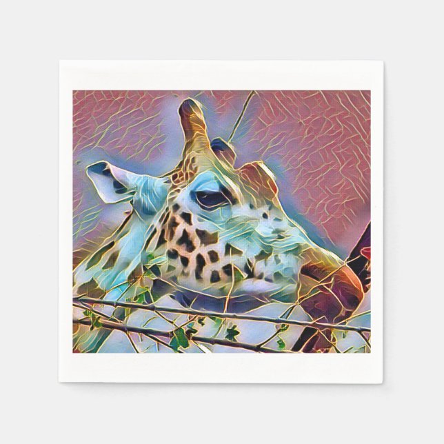 GIRAFFE PAPPERSSERVETT (Framsidan)