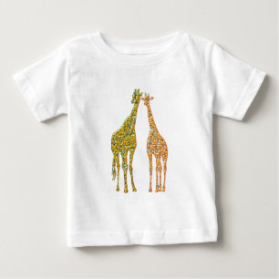Giraffe par Baby T-Shirt-familjen T Shirt