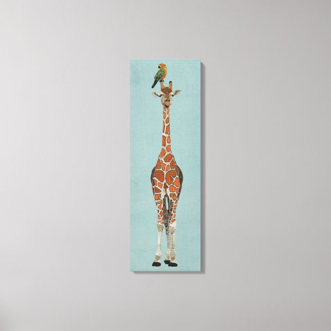 GIRAFFE & PARROT CANVASTRYCK (Framsida)
