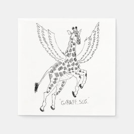 Giraffe + pegasus = Giraffsus Pappersservett