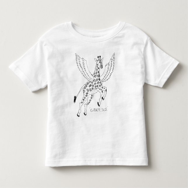 Giraffe + pegasus = Giraffsus T Shirt (Framsida)