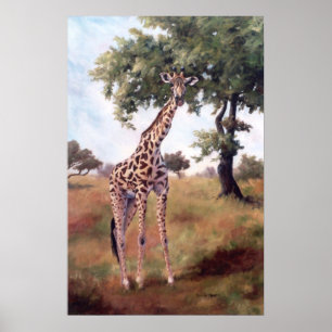 Giraffe Permanent Tall Poster