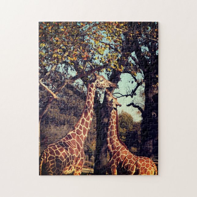 Giraffe Photo Pussel (Vertikal)
