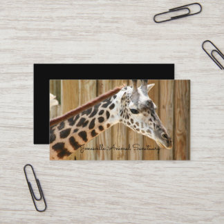 Giraffe Photograph Affärskorts Visitkort