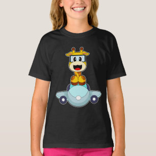 Giraffe Pilot flygplan T Shirt