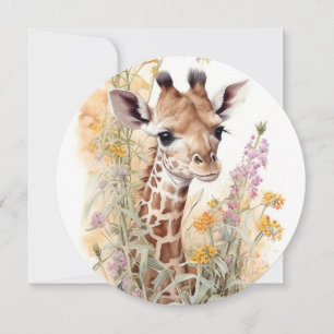 Giraffe-platta kort