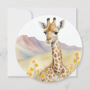 Giraffe-platta kort