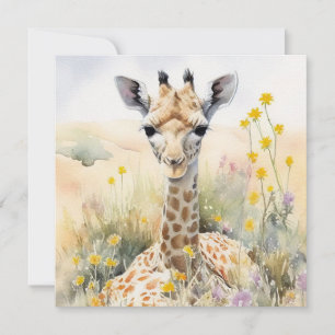 Giraffe-platta kort