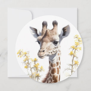 Giraffe-platta kort