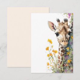 Giraffe-platta kort