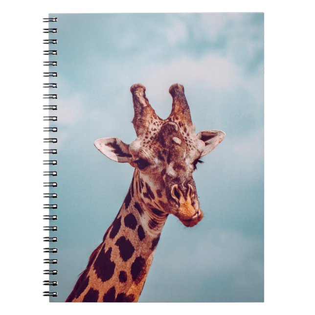 GIRAFFE PORTRÄTT ANTECKNINGSBOK (Framsidan)