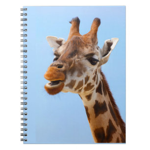 Giraffe Porträtt bärbar dator Anteckningsbok
