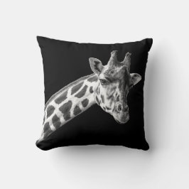 Giraffe Porträtt - Dekorativ kudde