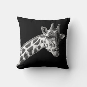 Giraffe Porträtt - Dekorativ kudde