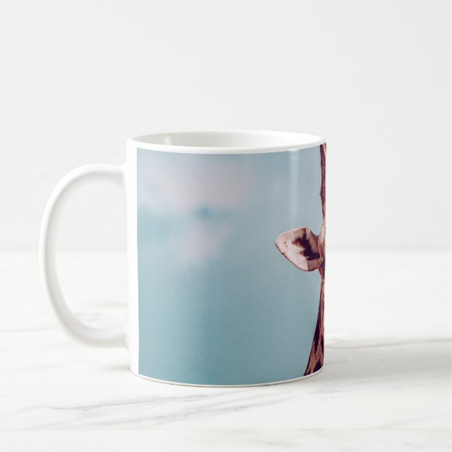 GIRAFFE PORTRÄTT KAFFEMUGG (Vänster)