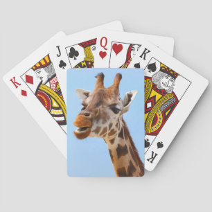 Giraffe Porträtt-kort Casinokort