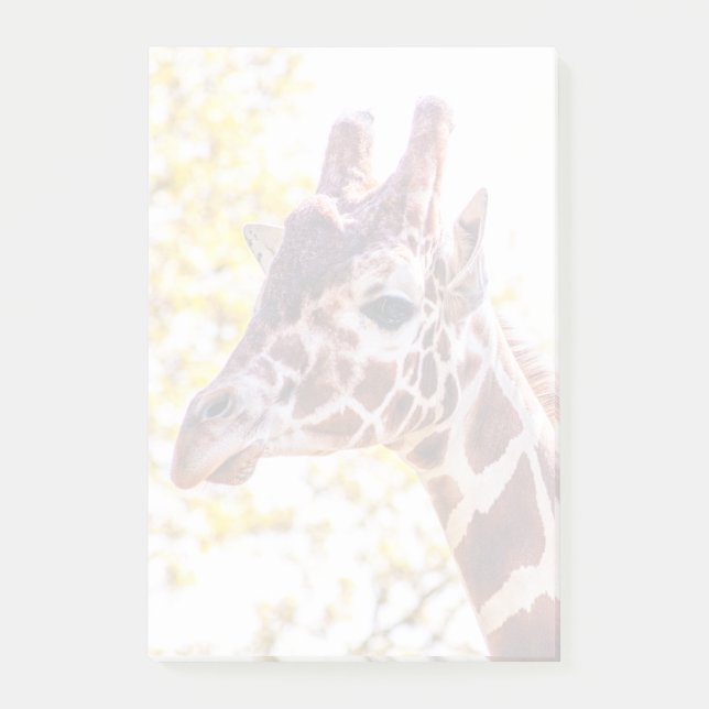 Giraffe Porträtt Post-it Block (Framsida)
