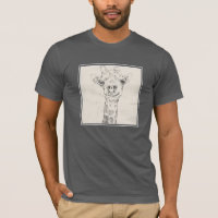 Giraffe Porträtt Sketch