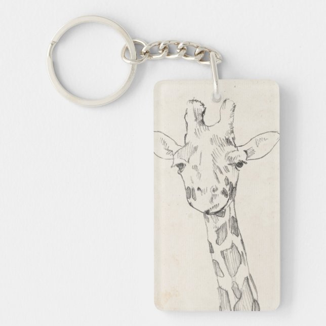 Giraffe Porträtt | Skiss (Framsidan)