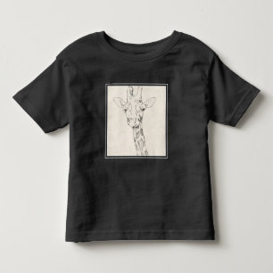 Giraffe Porträtt   Skiss T Shirt