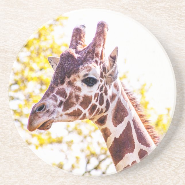 Giraffe Porträtt Underlägg (Framsidan)