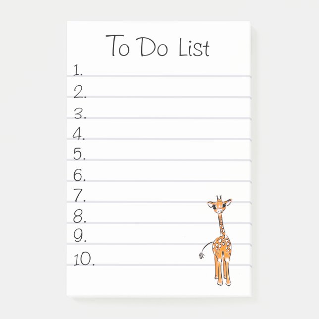 Giraffe Post-it Block (Framsida)