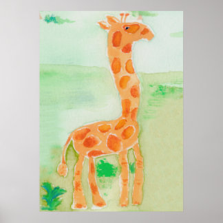 giraffe poster