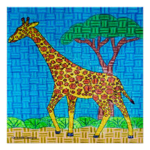 Giraffe - Poster utskrift