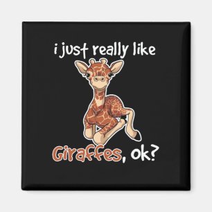 Giraffe precis verkligen som girafee ok magnet
