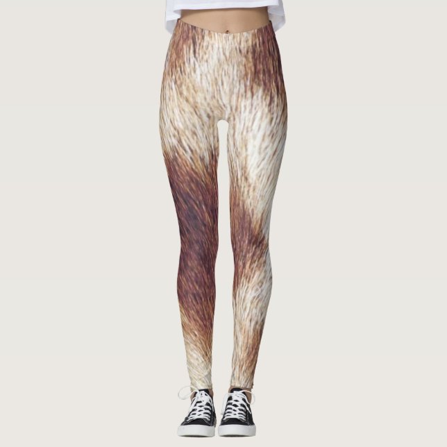 Giraffe-presspapper Leggings (Framsida)