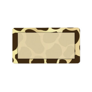 Giraffe Print Adressetiketters Adressetikett