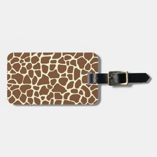 Giraffe print bagagebricka (Horisontell Framsida)