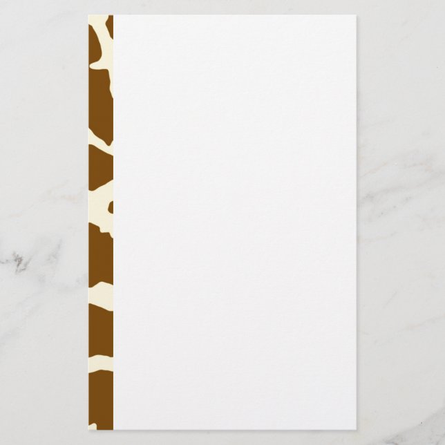 Giraffe Print Brevpapper (Framsida)