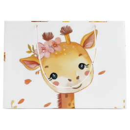 "Giraffe Print Decorative Gift Bag"