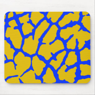 Giraffe Print Gult Blue Musmatta