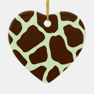 Giraffe Print Julgransprydnad Keramik