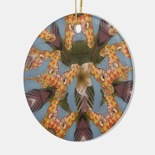 Giraffe Print Julgransprydnad Keramik