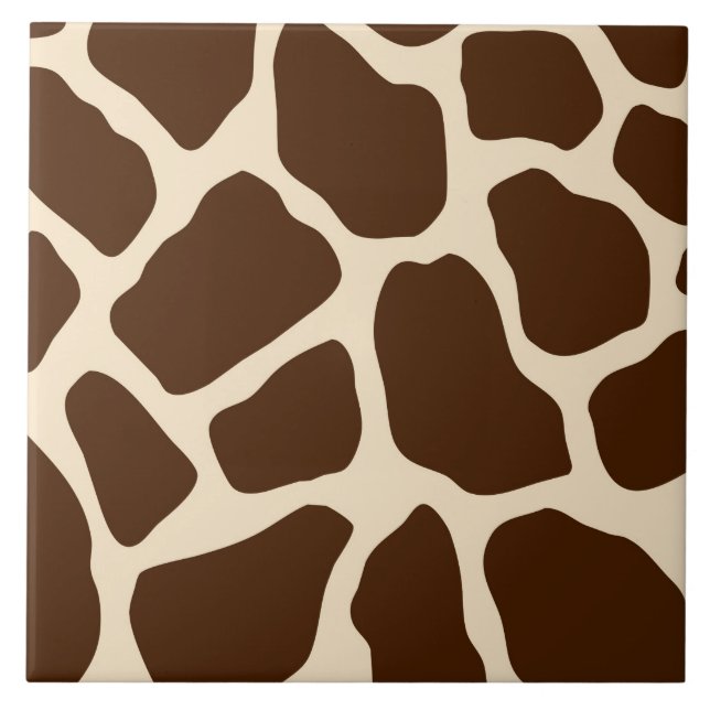 Giraffe Print Kakelplatta (Framsidan)