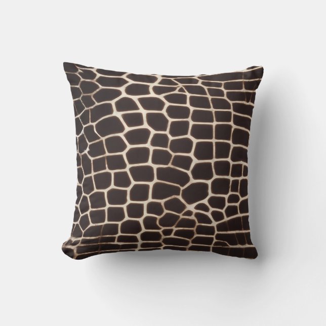 Giraffe Print Kudde (Framsida)