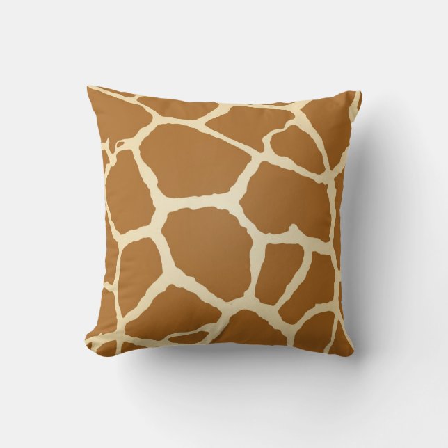 Giraffe Print Kudde (Framsida)