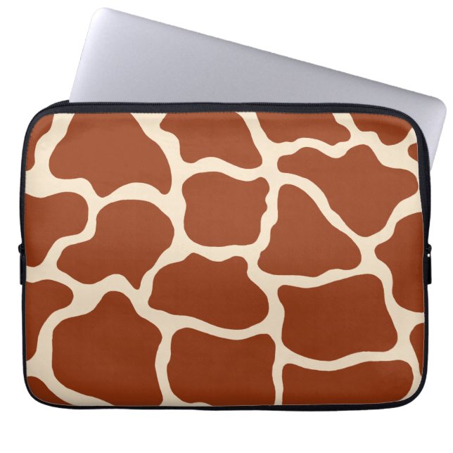 Giraffe Print Laptop sleeve (Framsidan)