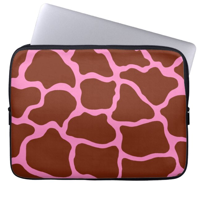 Giraffe Print Laptop sleeve (Framsidan)
