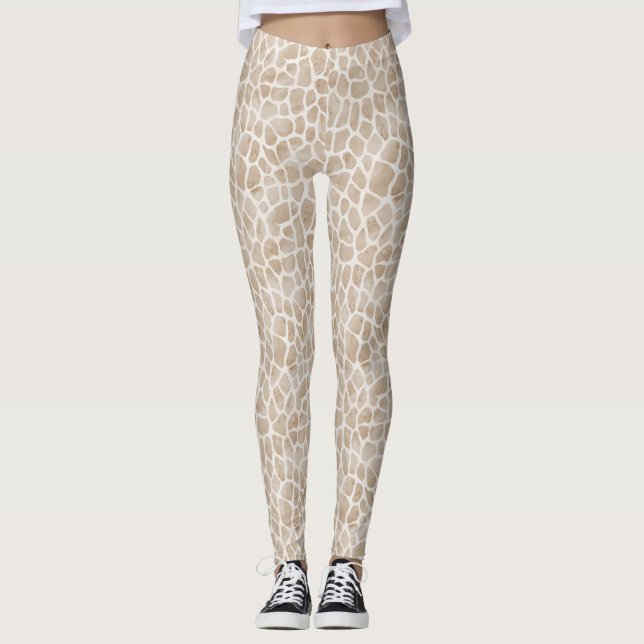 Giraffe Print Leggings (Framsida)