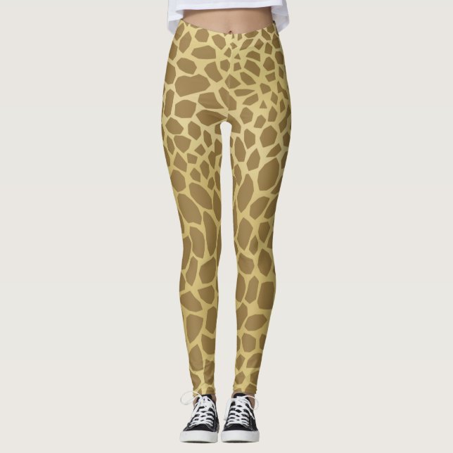 Giraffe Print Leggings (Framsida)