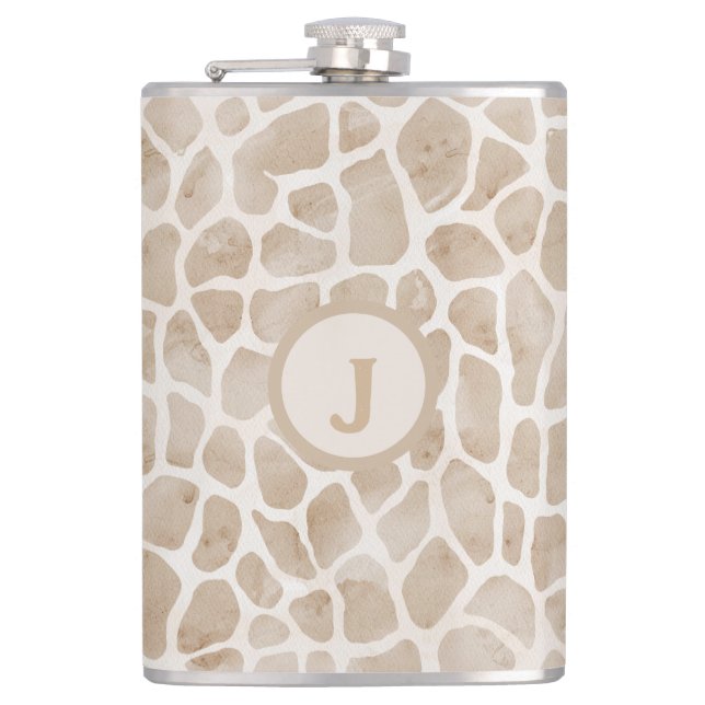 Giraffe Print Monogram Fickplunta (Framsidan)