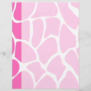 Giraffe Print Mönster i Bright Rosa.